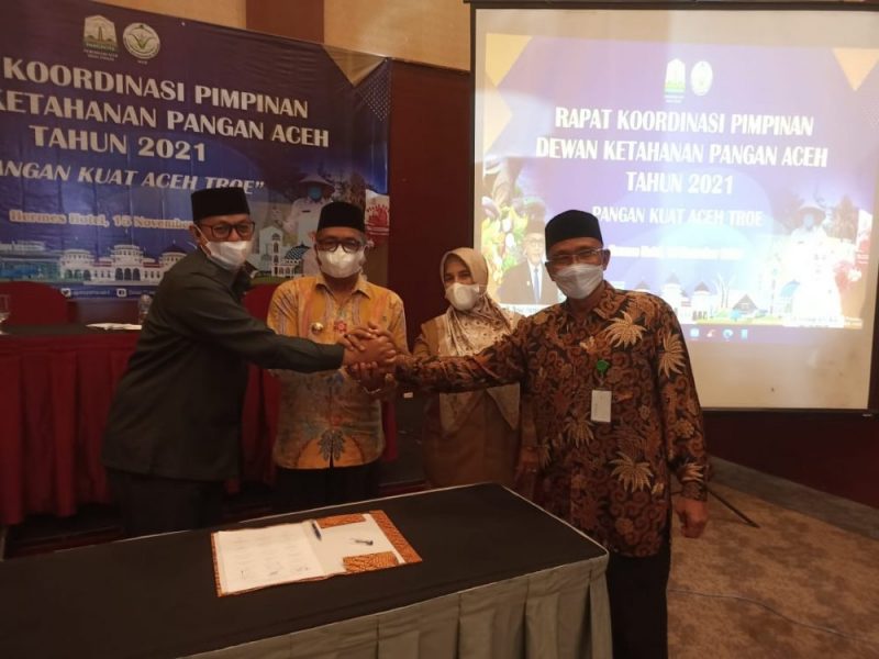 Bupati Aceh Barat, H. Ramli MS di kegiatan rapat koordinasi ketahanan pangan