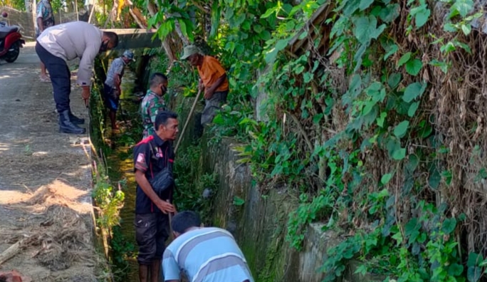 Sinergitas TNI-Polri bantu warga Gotong Royong di Gampong Cot Mane, Jeumpa 