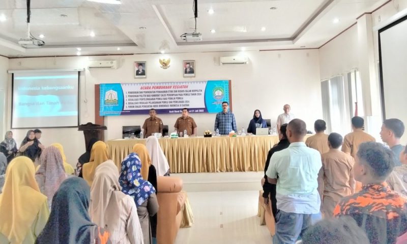 Kegiatan pendidikan dan peningkatan pemahaman etika dan budaya dalam berpolitik Kesbangpol Aceh di Abdya 