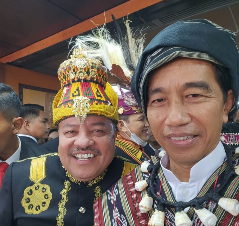 Teuku Raja Keumangan bersama Presiden Jokowi. Foto: (Dok. pribadi).