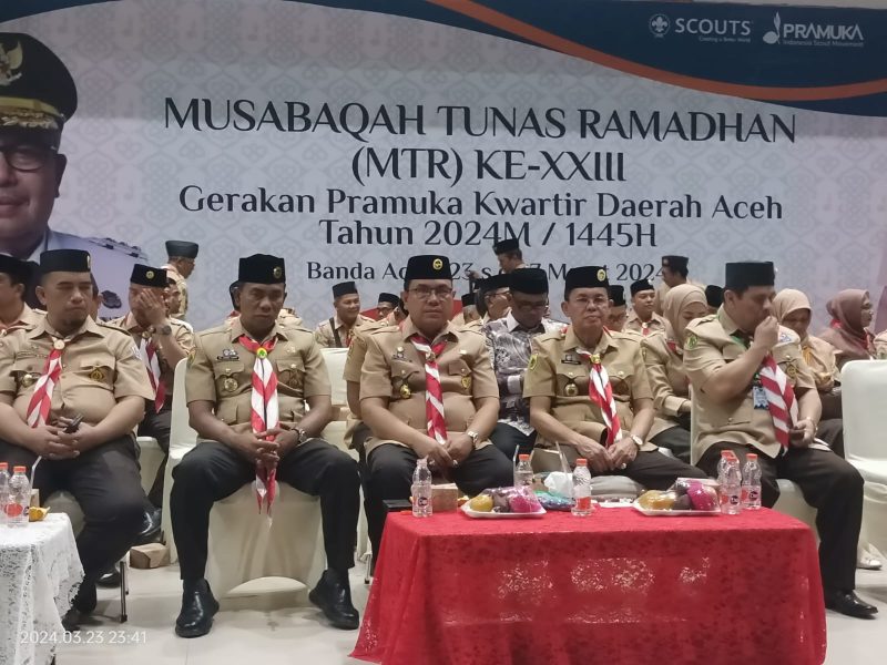 Hadiri Pembukaan MTR XXIII Kwarda Aceh, Pj Bupati Mahdi Optimis Aceh Barat Raih Prestasi Terbaik. 