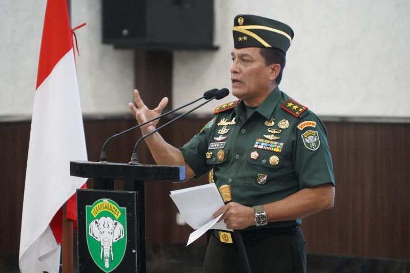 Pangdam IM pimpin acara Laporan Korps Kenaikan Pangkat Pamen. 