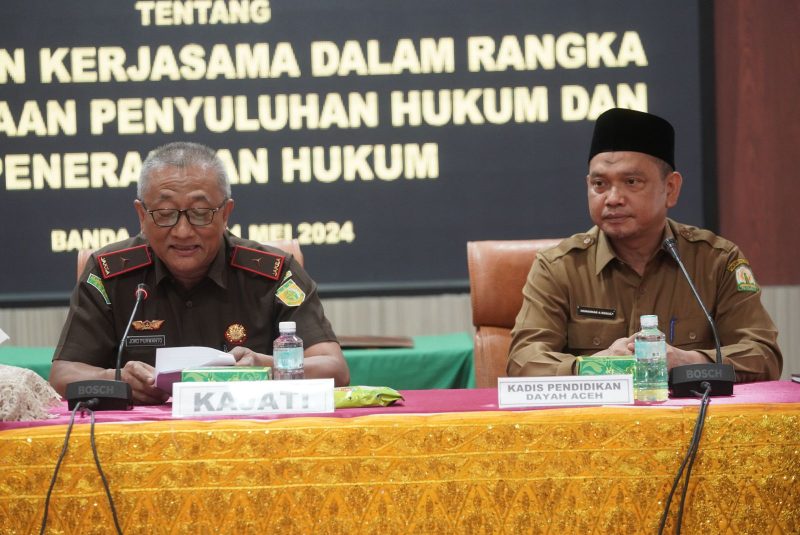 Dinas Pendidikan Dayah Aceh Ajak Jaksa Kejati Masuk Dayah. Foto: Noa.co.id/Hidayat 