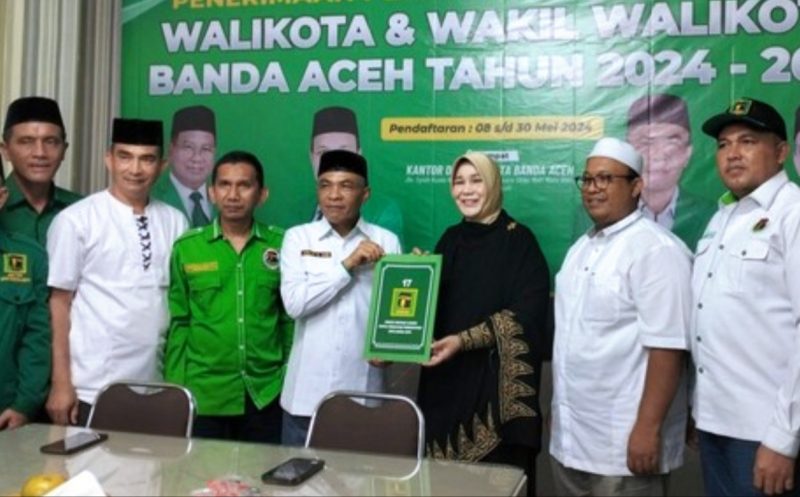 Kembali Maju Walikota Banda Aceh, Illiza Mendaftar ke PPP. Foto: NOA.co.id