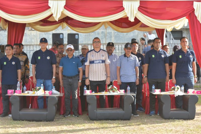 Buka Liga Pamong, Pj Walkot Sabang: Junjung Sportifitas dan Semangat Silaturrahmi. Foto: dok. Pemerintah Aceh. 