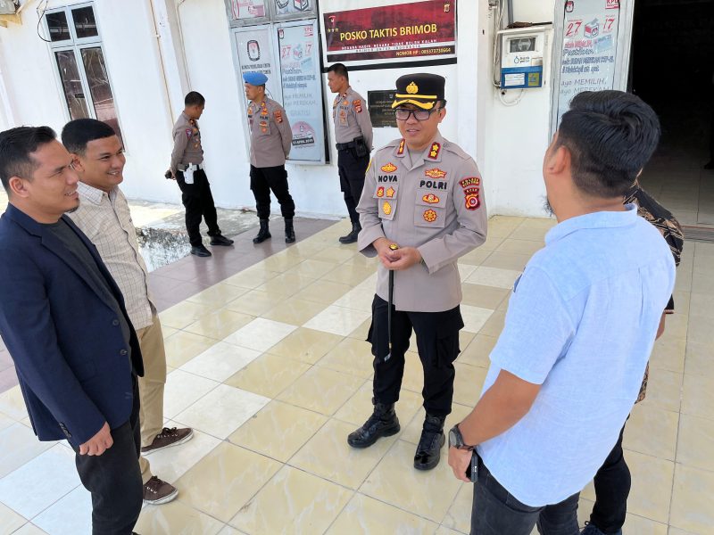 Kapolres Aceh Timur Bersama Pj. Bupati Pantau Langsung Rapat Pleno PUSS Tingkat Kabupaten di Kantor KIP.Foto. Dok. Dedi Saputra/NOA.Co.Id