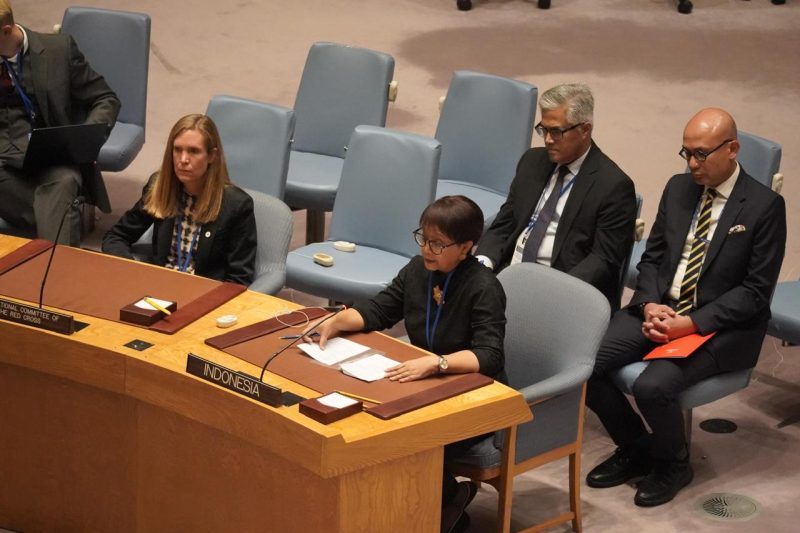 Menlu Retno (Pertama Kanan) Hadir Dalam Debat Terbuka Tingkat Tinggi Dewan Keamanan PBB bertema “Leadership for Peace: United in Respect of the UN Charter, In Search of a Secure Future