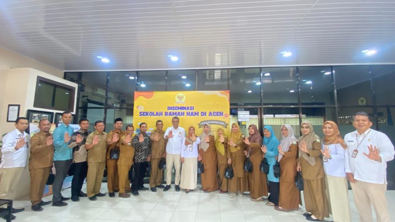 Diseminasi Sekolah Ramah HAM di Aceh di Kantor Komnas HAM Aceh, Banda Aceh, Rabu (9/10/2024). (Foto : Komnas HAM Aceh).