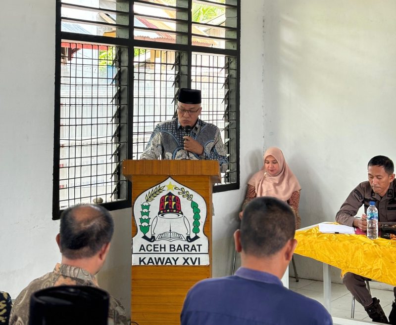 Pemkab Aceh Barat Gelar Sosialisasi Tindak Lanjut Rekomendasi Pengelolaan Keuangan Gampong. Foto: dok. Humas Diskominsa Aceh Barat