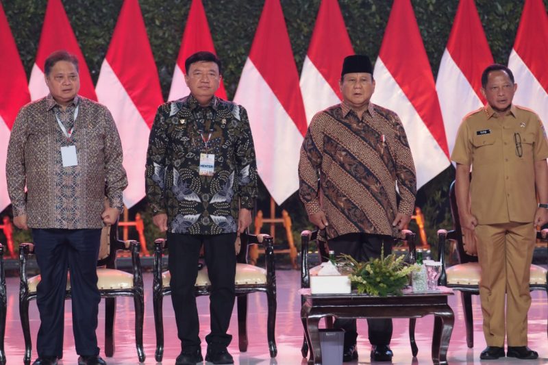 Rapat Koordinasi Nasional Penyelenggaraan Pemerintah Daerah di Sentul, Bogor, Jawa Barat, Kamis (7/11/2024). (Foto : Humas Kemenko Polkam).