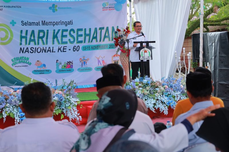 Peringatan HKN ke-60 di Aceh Barat, Pemkab Dorong Layanan Kesehatan Prima. Foto: dok. Diskominsa Aceh Barat