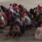 Imigran Rohingya yang berada di Gedung Olah Raga (GOR) Tapaktuan Sport Center, Kabupaten Aceh Selatan, Selasa (19/11/2024). (Foto : Farid Ismullah/NOA.co.id).