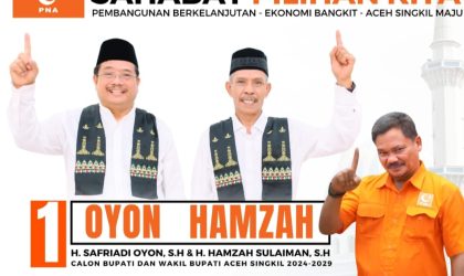 Makdan : Oyon-Hamzah menang, Mari Bersinergi membangun Aceh Singkil