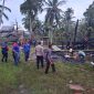 Satu unit rumah berkonstruksi kayu milik Antiah (70), di Gampong Meunasah Rambot, Kecamatan Lhoksukon, Aceh Utara, ludes terbakar, Sabtu (14/12/2024). (Foto: NOA.co.id/IST).