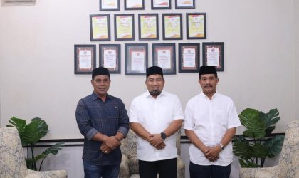 Pj Bupati Muhammad Iswanto Terima Silaturrahmi Bupati dan Wabup Terpilih Aceh Besar